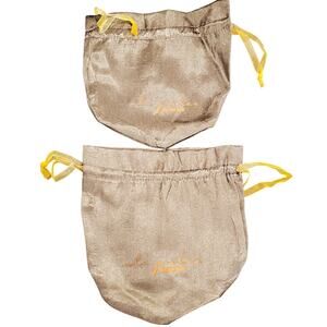 Gold Jewelry Silk Bags Pouch RARE
